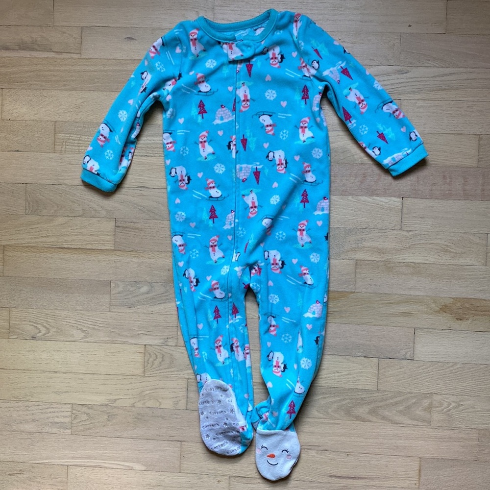 Carter's Snowman Fleece Jammies